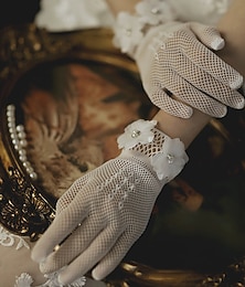 preiswerte -Elegant 1950er 1920er Handschuhe Brautkleidung Normal Der große Gatsby Kostüm Damen Hochzeit Party / Abend Abschlussball Erwachsene Handschuhe