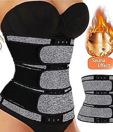 olcso -Body Shaper Izzasztó öv Szauna öv Sport Neoprén Jóga Edzőterem edzés Pilates Állítható Tartós Fogyás A hasi zsírégető Forró izzadtság mert Női