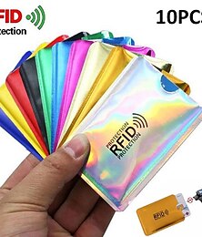 ieftine -20 de bucăți anti-rfid nfc din aluminiu inteligent anti-furt portofel bancar cu mânecă anti-rfid blocare husă de protecție suport card carcasă din aluminiu