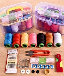 voordelige -1 set grote naaidoos set huishoudelijke draagbare 10 delige set mini tool naaigaren multifunctionele naaiset