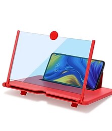 Недорогие -Растягивающаяся 3d лупа, стеклянный кронштейн, усилитель, экран, ультра-прозрачное увеличительное стекло с защитой от синего излучения, усилитель для лупы для телефона