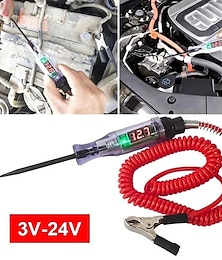 economico -penna di prova per auto tester di circuito dc tensione camion display digitale penna sonda lunga con luce strumenti diagnostici automobilistici strumento di riparazione automatica