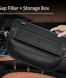 olcso -autósülés hézagkitöltő rendszerező pu bőr autó automata konzol oldal autóülés rés tároló doboz hasított rés töltő palacktartóval