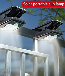 preiswerte -LED-Solar-Gartenlicht im Freien Clip-on-Bewegungssensorlicht IP65 wasserdichtes Campinglicht für Zaundeckwand-Campingzeltterrasse