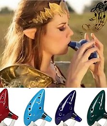 זול -12 חורים אוקרינה קרמיקה alto c legend of ocarina כלי נגינה בחליל