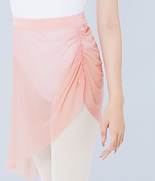 abordables -Ballet Tenues de Sport Jupes Ruché Couleur Pure Tulle Femme Utilisation Entraînement Taille haute Polyester