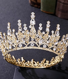 economico -tiara e corona d'argento per le donne corone della regina di cristallo strass principessa diademi per la ragazza sposa accessori per capelli da sposa per la sposa festa di compleanno ballo di fine