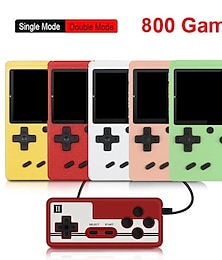 halpa -1 kpl 800 in 1 -pelit mini kannettava retro videokonsoli kädessä pidettävät pelisoittimet poika 8-bittinen 3,0 tuuman värillinen LCD-näyttö gameboy