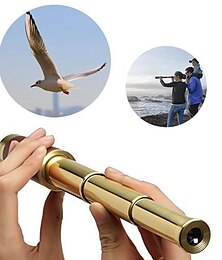 abordables -Télescope monoculaire haute puissance outils de lunette miroir haute puissance rétro pirate télescope monoculaire portable oculaire astronomique 25x30