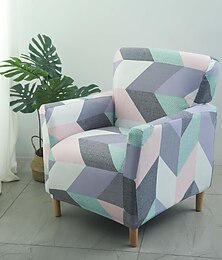 billige -stretch enkelt sofatrekk lenestol slipcover 1-seters sofa møbelbeskytter med elastisk bunn for barn, kjæledyr