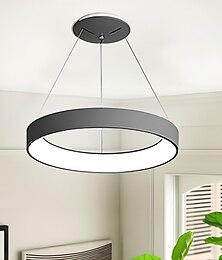 levne -LED závěsné světlo 45cm 1-světelný kruhový design stmívatelné pvc luxusní moderní styl jídelna závěsná svítidla ložnice 110-240v pouze stmívatelné pomocí dálkového ovládání
