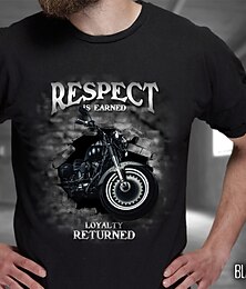 preiswerte -Herren Übergröße Groß Hoch T Shirt Tee Grafischen T-Shirt Rundhalsausschnitt Schwarz Blau Kurze Ärmel Outdoor Ausgehen Bedruckt Buchstabe Grafik-Drucke Bekleidung Baumwollmischung Stilvoll