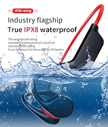 cheap -Bone Conduction Earphones Bluetooth Wireless IPX8 Waterproof MP3 Player Hifi Ear-hook Headphone With Mic & 32GB Memory Headset For Swimming