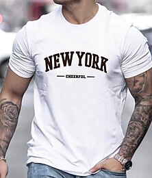 preiswerte -Herren Übergröße T Shirt Groß und hoch Graphic Rundhalsausschnitt Bedruckt Kurze Ärmel Strassenmode Stilvoll Brautkleider schlicht Oberteile Outdoor Ausgehen Oberteile