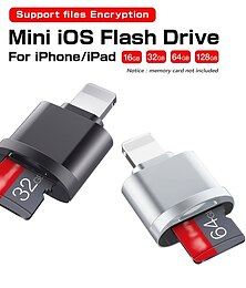 economico -convertitore per lettore di schede micro sd adatto per iphone ipadotg a lettore di schede micro sd/tf adattatore visualizzatore lettura scheda di memoria per iphone 14/13/12/pro/11/x/xr/max/8 supporto