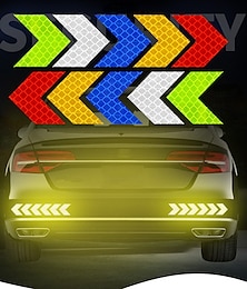 お買い得  -10 ピース/セット車自動車アソートカラーステッカー自己粘着反射矢印記号テープ