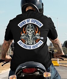 preiswerte -Herren Übergröße Groß Hoch T Shirt Tee Grafischen T-Shirt Rundhalsausschnitt Schwarz Dunkelblau Kurze Ärmel Outdoor Ausgehen Bedruckt Buchstabe Grafik-Drucke Lustig Bekleidung Baumwollmischung