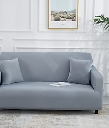 abordables -Funda de sofá elástica color burdeos, funda de sofá seccional moderna elástica para sala de estar, funda de sofá, protector de sillón esquinero seccional, funda de sofá de 1/2/3/4 plazas
