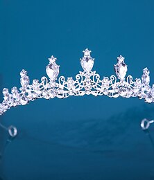 cheap -Headwear Bridal Crown European Baroque New Wedding Dress Crown Birthday Adult Gift Versatile Crystal Accessories