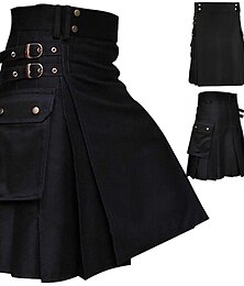 preiswerte -Punk & Gothic Mittelalterlich Steampunk Austattungen Cosplay Perücken Maskerade schottisch Damen Casual Röcke