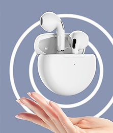זול -PRO6 אוזניות אלחוטיות באוזן Bluetooth 5.1 סטריאו עם תיבת טעינה בקרת מגע חכמה ל Apple Samsung Huawei Xiaomi MI זומבה שימוש יומיומי לטייל טלפון נייד