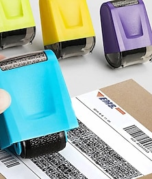 cheap -1pc Roller Identity Theft Protection Stamp For ID Privacy Confidential Data Guard Rolling Stamps Reusable isfang