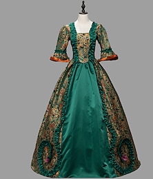 Χαμηλού Κόστους -Ροκοκό Βικτοριανό Vintage Φόρεμα Τουαλέτα Φόρεμα χορού Μαρία Αντωνιέτα Γυναικεία Μασκάρεμα Απόκριες Πάρτι Φόρεμα