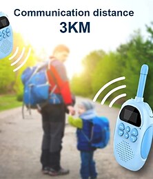preiswerte -2 stücke 3-5 km reichweite zweiwege langstrecken walkie talkies radio interphone spielzeug für kinder kinder outdoor walking camping geschenke