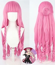 baratos -peruca cosplay rosa one piece princesa fantasma perona b edition