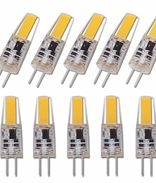 olcso -10db g4 led szabályozható izzó ac/dc12-24v 2w 3w 1505 cob led lámpa hagyományos halogén izzó helyett spotlámpa csillárhoz