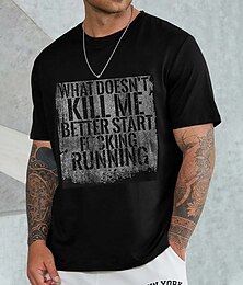 economico -Per uomo Plus Size maglietta Grande e alto Pop art Girocollo Stampa Maniche corte Estate Streetwear Moda Informale Top Esterno Per uscire Top