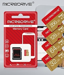 billiga -minneskort 32gb 64gb 128gb 256gb u3 mini sd-kort klass 10 tf flashkort micro tf sd-kort minneskort för mobiltelefon pc hörlurshögtalare hd-kamera psp sd-adapter