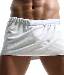 voordelige -heren shorts thuis absorberende draagbare handdoek broek strand sexy badrok microfiber anti-licht