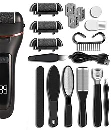 abordables -dissolvants de callosités électriques pour les pieds lime à pied rechargeable kits de pédicure étanche 2 vitesses laveur de pieds outils professionnels de soin des pieds pour les peaux mortes talons