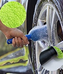 abordables -lavage de voiture détaillant brosse de nettoyage de voiture microfibre roue jante brosse pour coffre de voiture moto auto détaillant brosse entretien de la voiture jante brosse de nettoyage lavage de