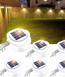 economico -1/4/6pcs luci grondaia solare esterna impermeabile recinzione solare luce per ponte accesso cortile portico vialetto garage scala parete paesaggio decorazione illuminazione luce solare di notte