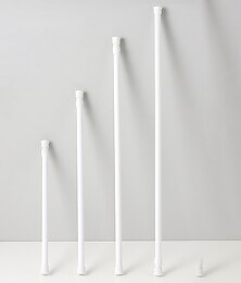 お買い得  -White Tension Curtain Rod Spring Rods Expandable Curtain Rod Adjustable, for Bathroom, Kitchen, Window, Cupboard, Wardrobe, Bookshelf DIY Projects
