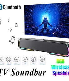 halpa -rgb valoa säteilevä minipöytäkone pitkä kannettava soundbar subwoofer suuritehoinen pc retro täyden valikoiman bluetooth kaiuttimet som kotiin