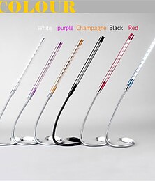 abordables -Lámpara de escritorio led dc 5v usb mini 10 leds lámpara de metal para leer libros lámpara de lectura de libros flexible luz de noche notebook pc 1 Uds