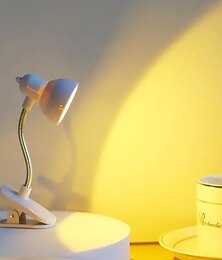 economico -1pc mini lampada da libro lampada da scrivania per la protezione degli occhi con morsetto lampada a clip a luce calda e luminosa inclusa batteria