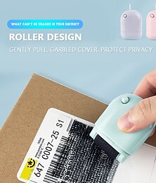 preiswerte -1 Stück lila Stempel zum Schutz vor Identitätsdiebstahl, Stempel zum Schutz vor Identitätsdiebstahl, Rollstempel zum Schutz der Privatsphäre, Geschenk zum Schulanfang