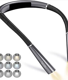 economico -luci da lettura a led per il collo novità luci flessibili per il collo lampada da lettura vivavoce hanling lampada da lettura portatile usb ricaricabile illuminazione del libro