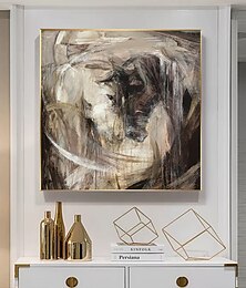 billiga -oljemålning handgjord målning i stor storlek handmålad väggkonst abstrakt häst canvas målning heminredning dekor ingen ram målning endast