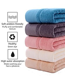 abordables -Serviette de bain 100% coton douce et absorbante, serviette de toilette Perfect Basics de qualité supérieure pour un usage quotidien