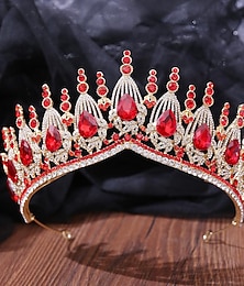 Недорогие -цветная тиара и корона для женщин хрустальные короны королевы горный хрусталь принцесса диадемы для девочки невесты свадебные аксессуары для волос для невесты день рождения выпускной вечер Хэллоуин