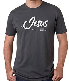 preiswerte -Herren Übergröße Groß Hoch T Shirt Tee Rundhalsausschnitt Schwarz Weiß Marineblau Kurze Ärmel Outdoor Ausgehen Bedruckt Zitate & Sprüche Bekleidung Baumwollmischung Strassenmode Stilvoll Brautkleider