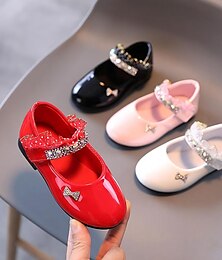 cheap -Girls' Flats Daily Dress Shoes Mary Jane Lolita PU Water Resistant Breathability Non-slipping Princess Shoes Big Kids(7years +) Little Kids(4-7ys) Toddler(2-4ys) School Wedding Party Walking Shoes
