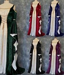 זול -רטרו\וינטאג' ימי הביניים רנסנס שמלות ויקינג עלון בגדי ריקוד נשים נשף מסכות מפלגה שמלה