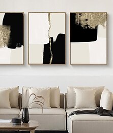 billiga -modern abstrakt beige svart guld minimalistiska posters väggkonst canvas målningar print bild vardagsrum inredning heminredning