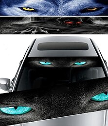 abordables -Pegatinas transparentes para parabrisas de coche starfire 3d, pegatinas decorativas para sombrilla delantera y trasera, pegatinas para coche con engranaje delantero modificado